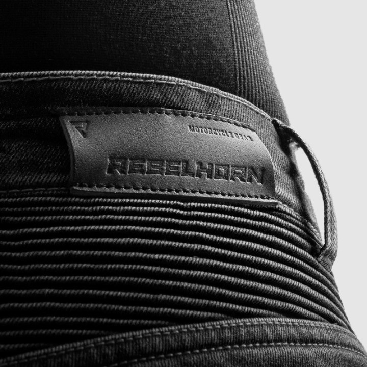 JEANSY MOTOCYKLOWE REBELHORN EAGLE 4 BLACK SLIM FIT