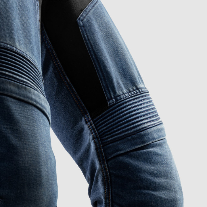 JEANSY MOTOCYKLOWE REBELHORN EAGLE 4 WASHED BLUE SLIM FIT