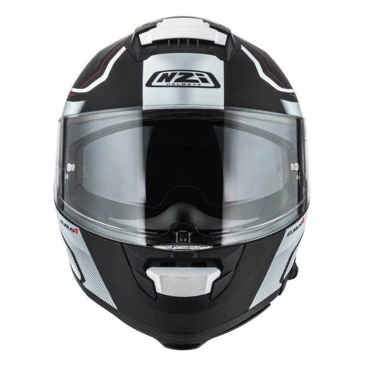 KASK MOTOCYKLOWY NZI EURUS 4 STREAM DUO CHARMANT BLACK WHITE TINTED S MATT