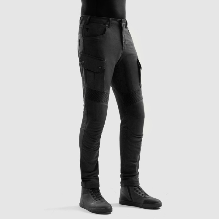 JEANSY MOTOCYKLOWE REBELHORN FASTER BLACK