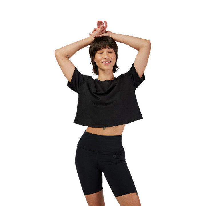 T-SHIRT DAMSKI FOX FORUMS TECH BLACK L