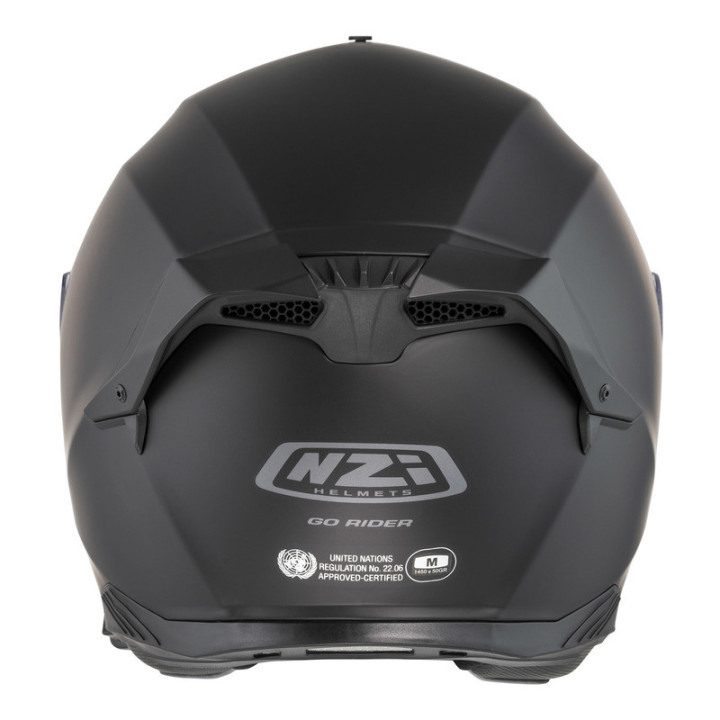 KASK MOTOCYKLOWY NZI GO RIDER STREAM DUO MATT BLACK