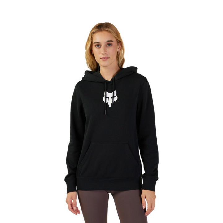 BLUZA Z KAPTUREM DAMSKA FOX HEAD BLACK