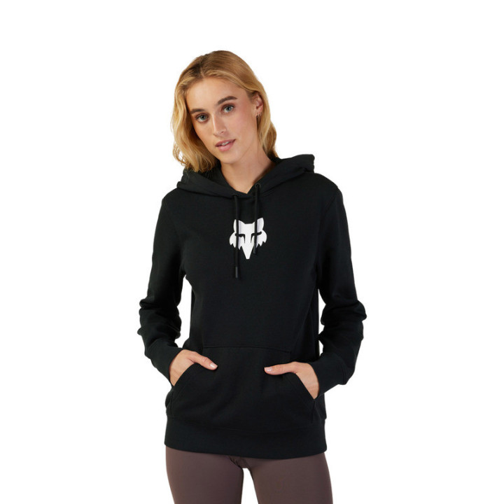 BLUZA Z KAPTUREM DAMSKA FOX HEAD BLACK