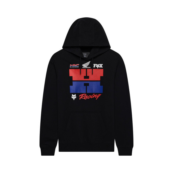 BLUZA Z KAPTUREM FOX HONDA BLACK