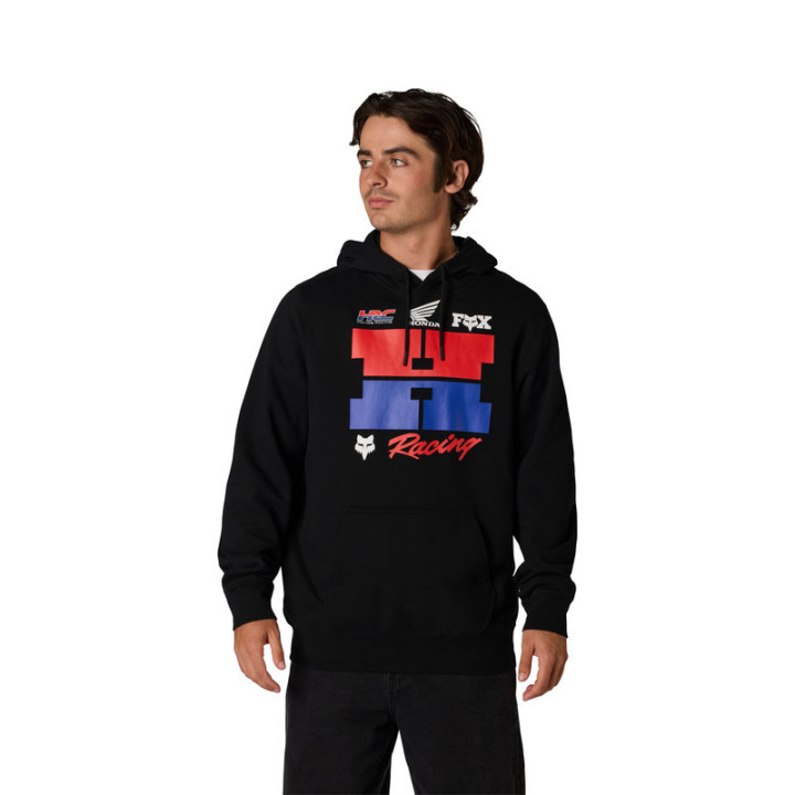 BLUZA Z KAPTUREM FOX HONDA BLACK