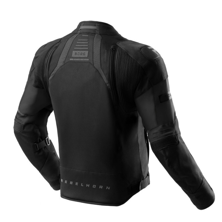 KURTKA MOTOCYKLOWA TEKSTYLNA REBELHORN BORG 2 BLACK