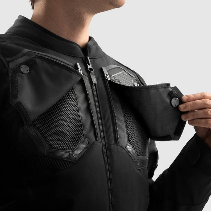 KURTKA MOTOCYKLOWA TEKSTYLNA REBELHORN BORG 2 BLACK