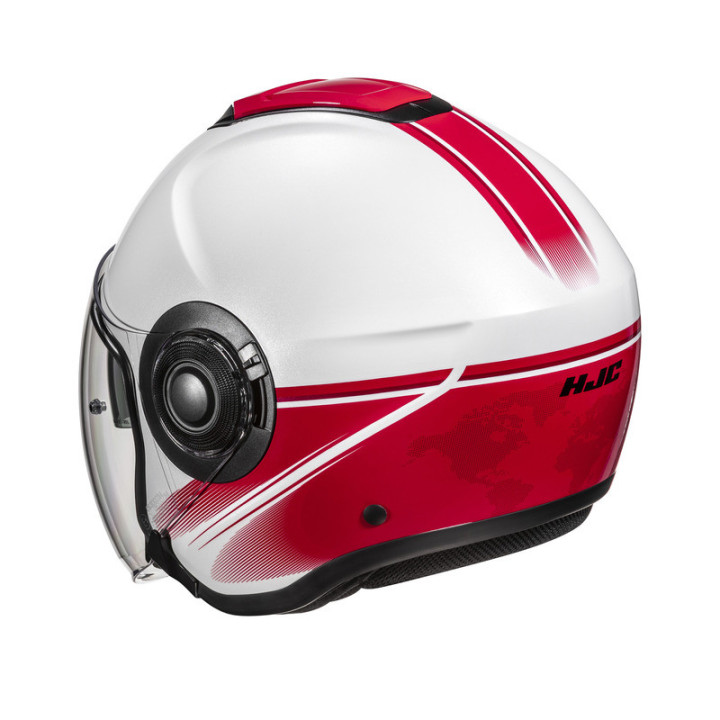 KASK MOTOCYKLOWY HJC I40N VISION WHITE RED