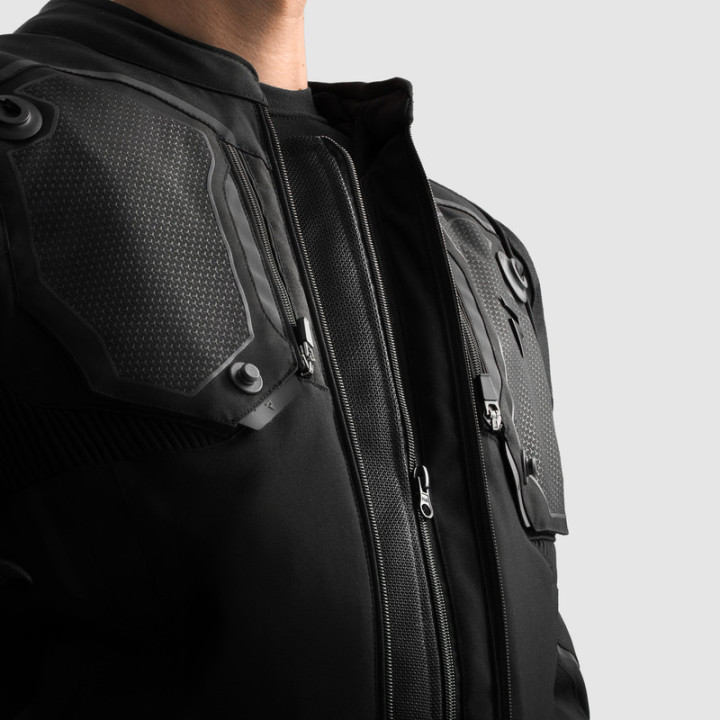 KURTKA MOTOCYKLOWA TEKSTYLNA REBELHORN BORG 2 BLACK