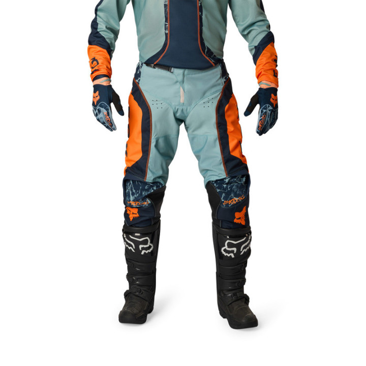 SPODNIE MOTOCYKLOWE FOX 180 IMAGE PRINT ARCTIC BLUE
