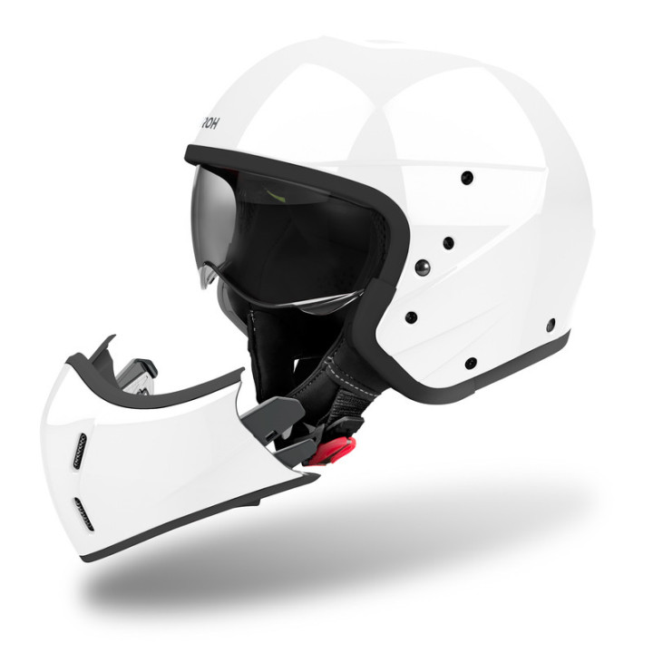 KASK MOTOCYKLOWY AIROH J110 COLOR WHITE GLOSS