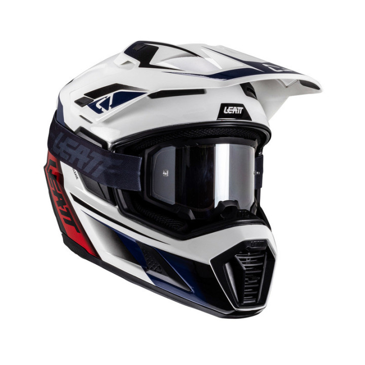 KASK MOTOCYKLOWY Z GOGLAMI LEATT KIT ADV 8.5 ROYAL S