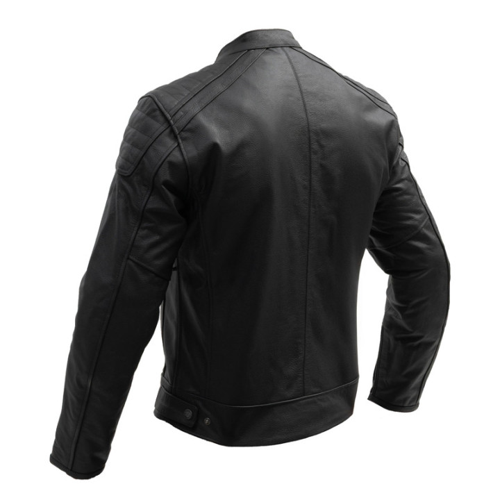 KURTKA MOTOCYKLOWA SKÓRZANA BROGER LEGEND BLACK