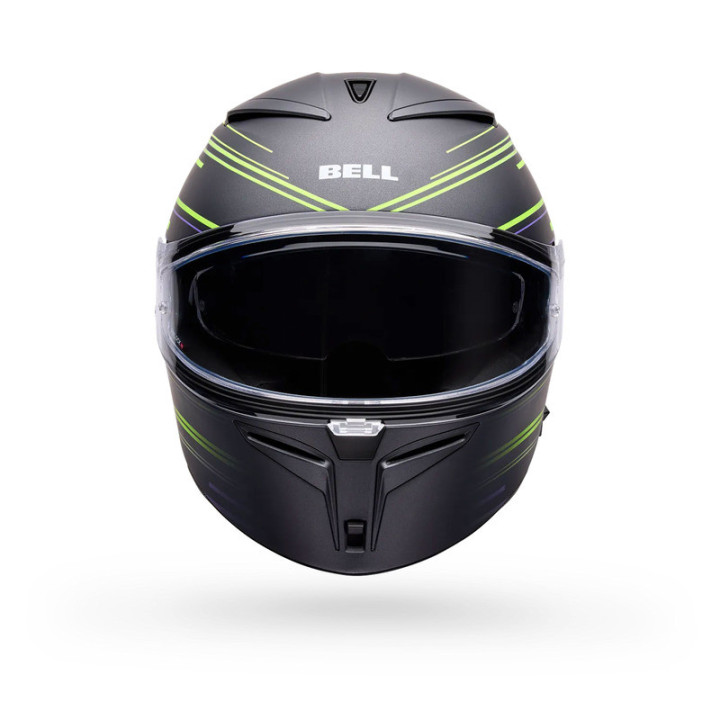 KASK MOTOCYKLOWY BELL LITHIUM VELO MATTE PEARL BLACK YELLOW
