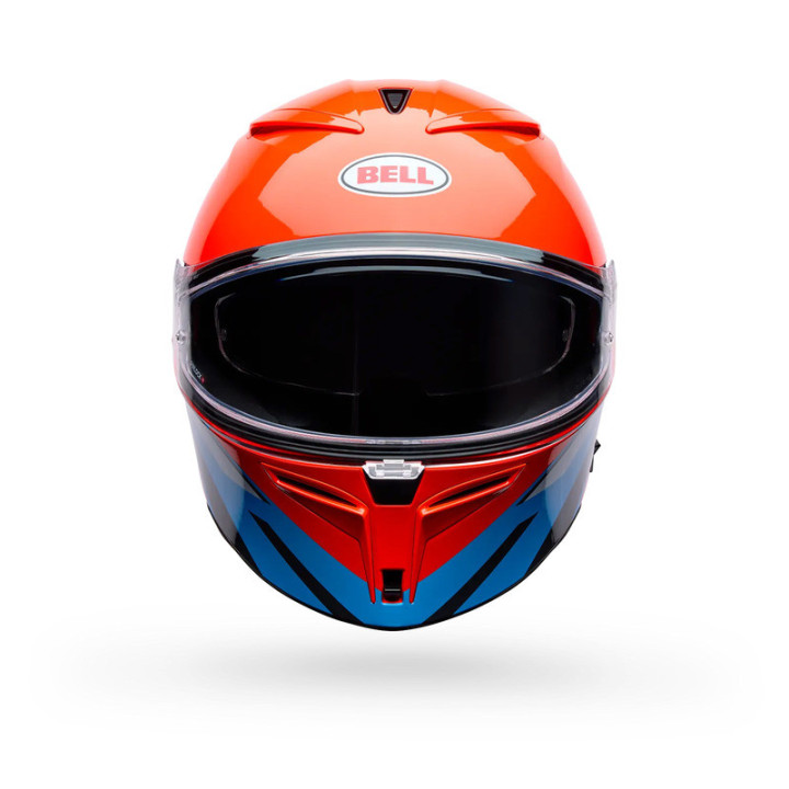 KASK MOTOCYKLOWY BELL LITHIUM NOVA ORANGE BLUE