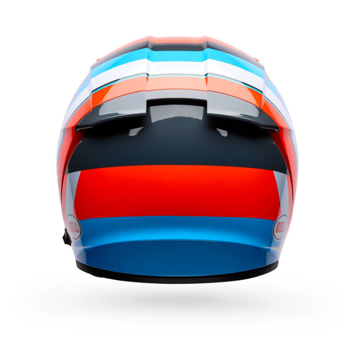 KASK MOTOCYKLOWY BELL LITHIUM NOVA ORANGE BLUE
