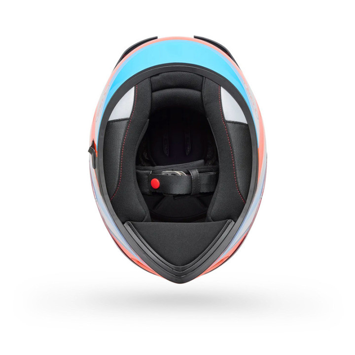 KASK MOTOCYKLOWY BELL LITHIUM NOVA ORANGE BLUE