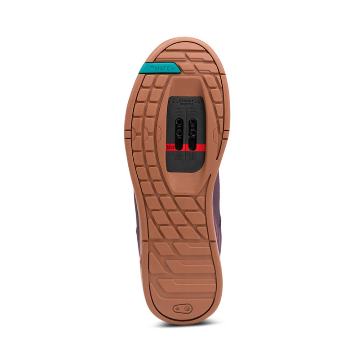 BUTY CRANKBROTHERS MALLET LACE PURPLE TEAL BLUE - GUM OUTSOLE