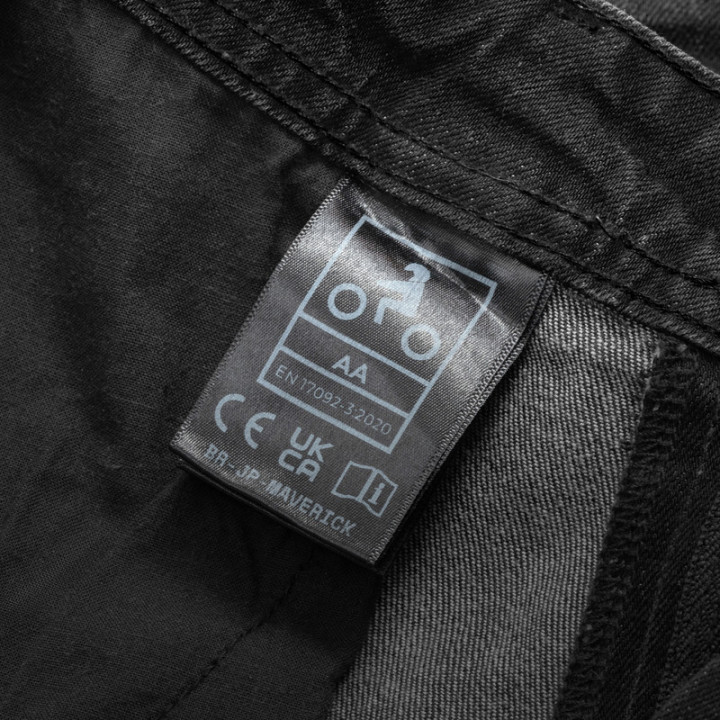 JEANSY MOTOCYKLOWE BROGER MAVERICK WASHED BLACK