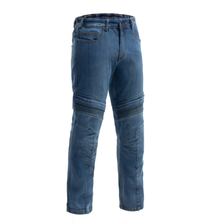 JEANSY MOTOCYKLOWE BROGER MAVERICK WASHED BLUE