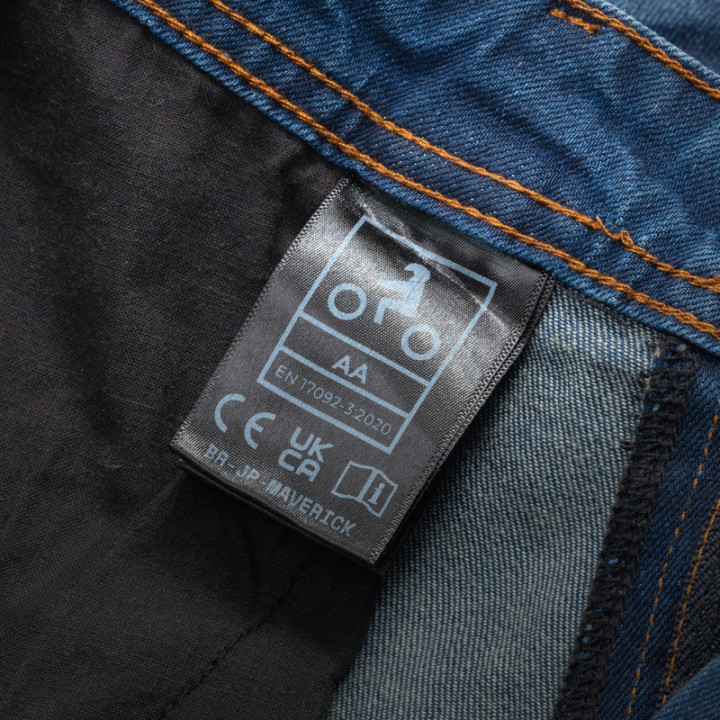 JEANSY MOTOCYKLOWE BROGER MAVERICK WASHED BLUE
