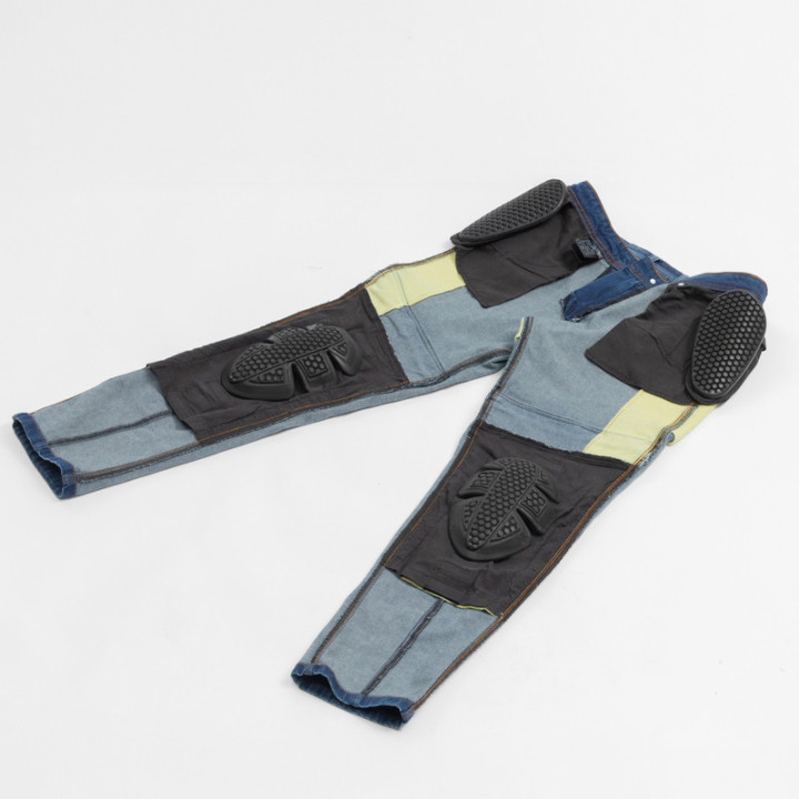 JEANSY MOTOCYKLOWE BROGER MAVERICK WASHED BLUE