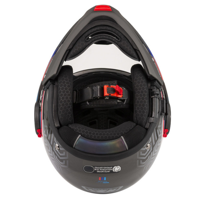 KASK MOTOCYKLOWY NZI MINIMOD DUO WATSON WHITEBLACK POWER