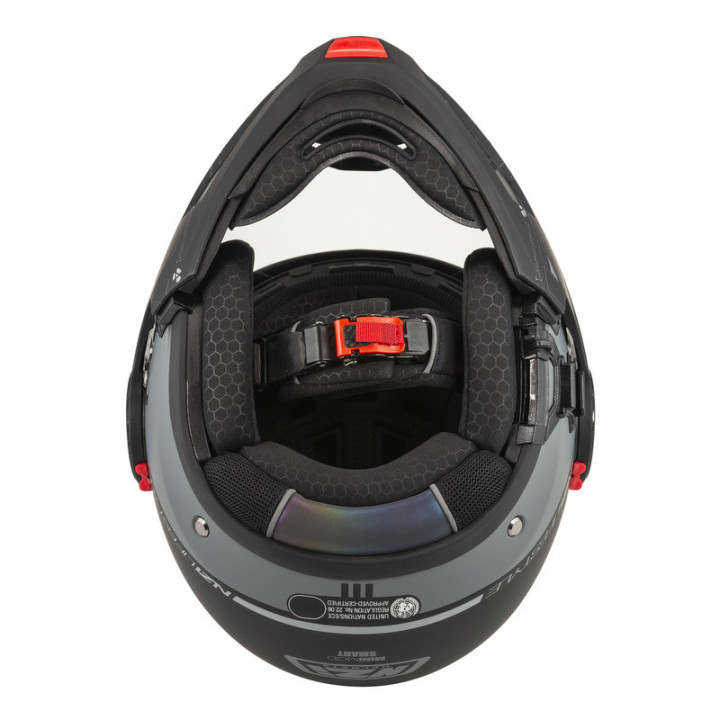 KASK MOTOCYKLOWY NZI MINIMOD DUO SMART BLACK ANTRACITE MATT
