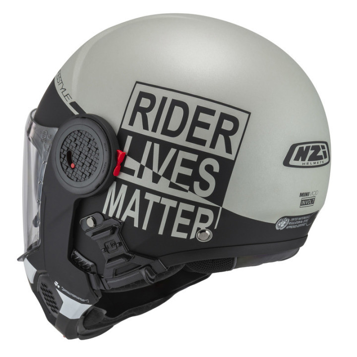 KASK MOTOCYKLOWY NZI MINIMOD DUO INVOLT GREYBLACK GREY MATT