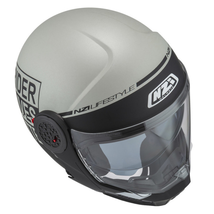 KASK MOTOCYKLOWY NZI MINIMOD DUO INVOLT GREYBLACK GREY MATT