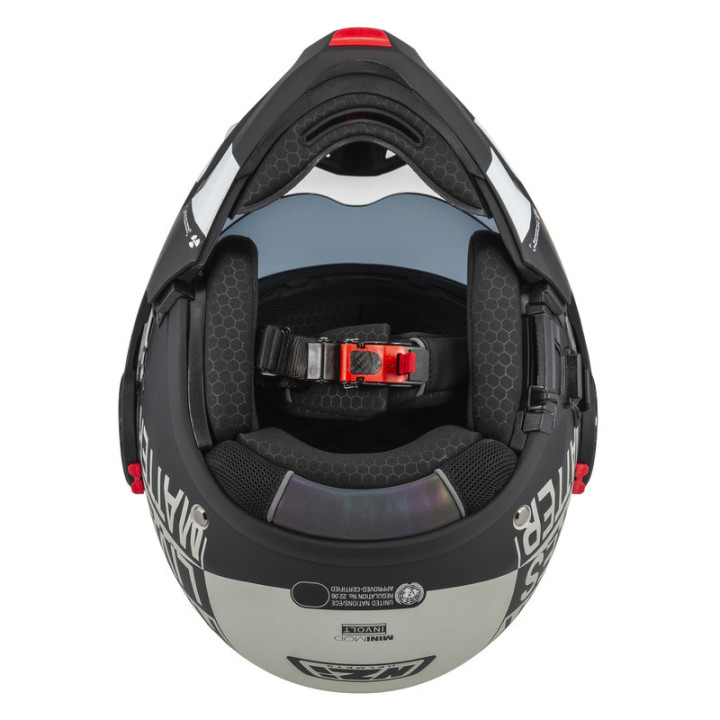 KASK MOTOCYKLOWY NZI MINIMOD DUO INVOLT GREYBLACK GREY MATT