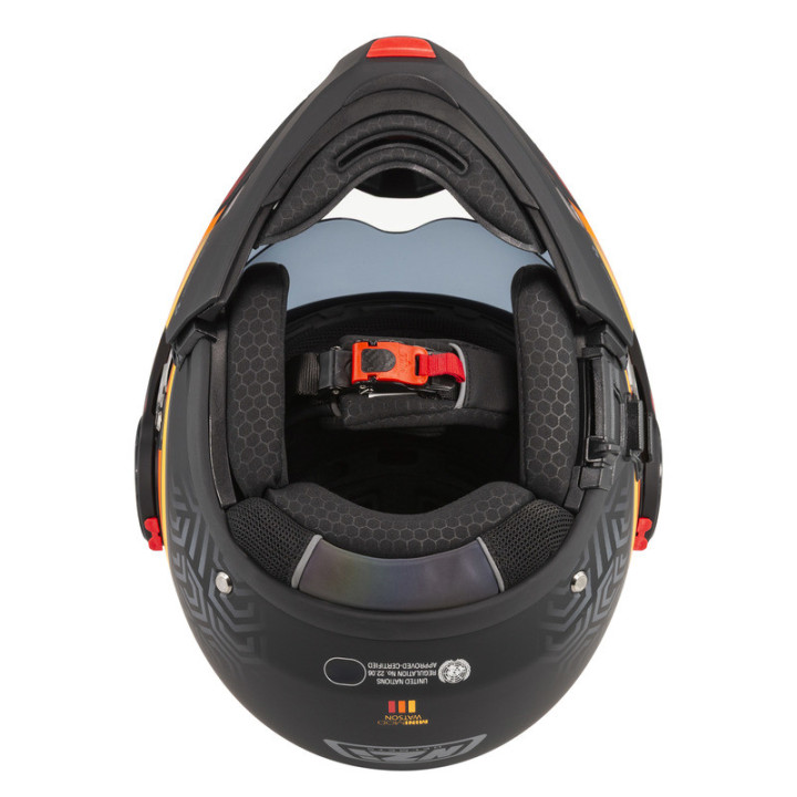 KASK MOTOCYKLOWY NZI MINIMOD DUO WATSON ANTRACITEBLACK ANTRACITE MATT