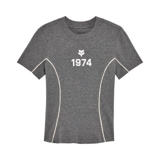 T-SHIRT DAMSKI FOX MOTO-X FITTED HEATHER GRAPHITE