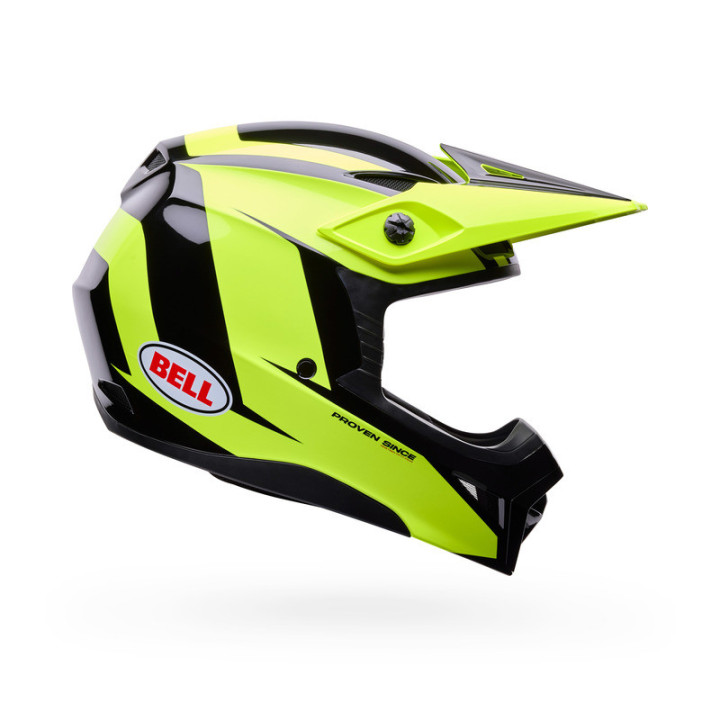 KASK MOTOCYKLOWY BELL MX-10 MIPS TALON YELLOW BLACK