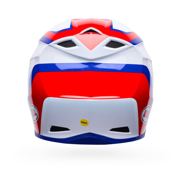 KASK MOTOCYKLOWY BELL MX-10 MIPS DYNO RED WHITE