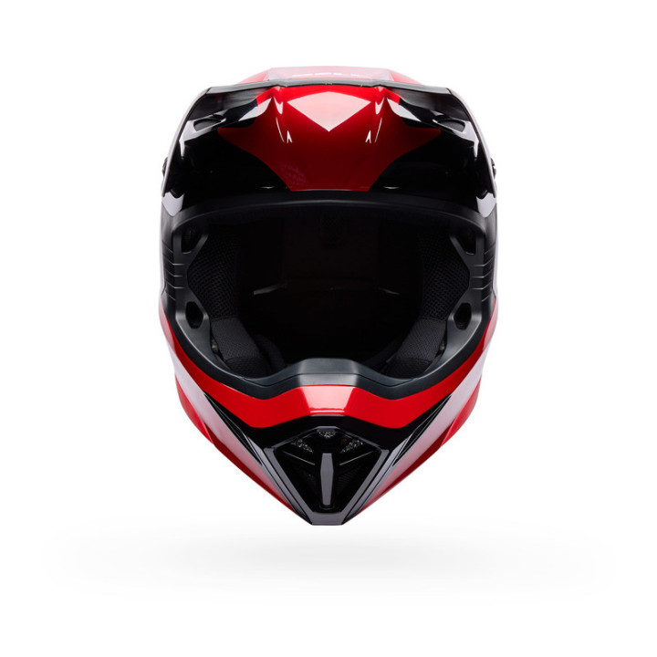 KASK MOTOCYKLOWY BELL MX-10 MIPS WAVE RED BLACK