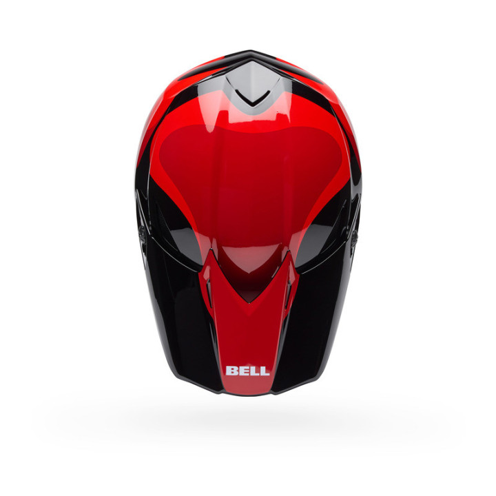 KASK MOTOCYKLOWY BELL MX-10 MIPS WAVE RED BLACK
