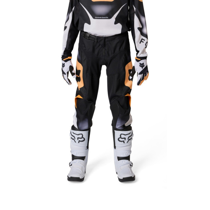 SPODNIE MOTOCYKLOWE JUNIOR FOX 180 NOBLE BLACK WHITE