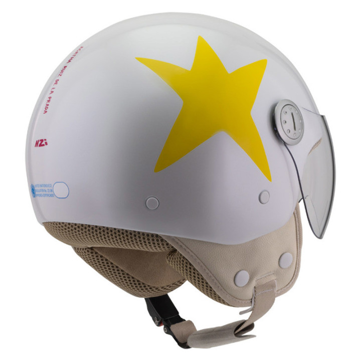 KASK MOTOCYKLOWY NZI PASARELA CONSTELACIÓN AMARILLA