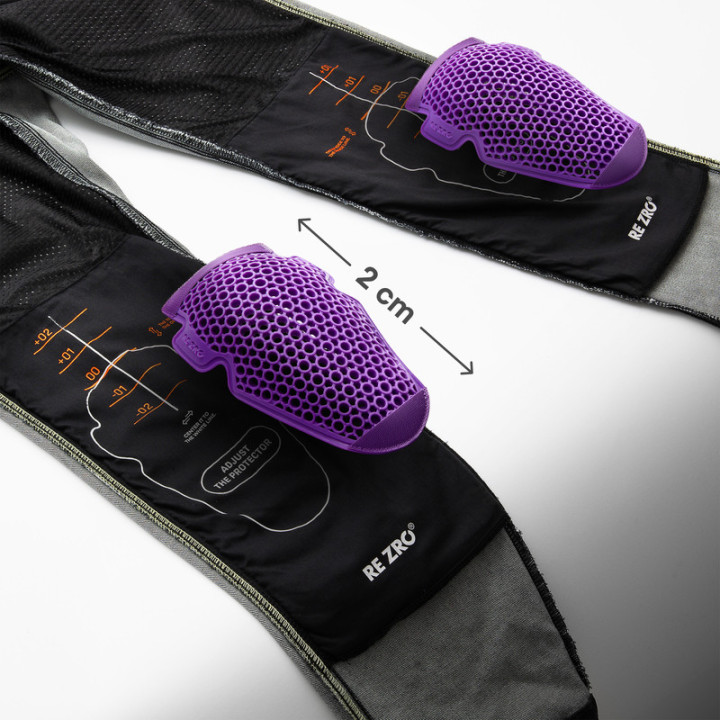 JEANSY MOTOCYKLOWE REBELHORN BRONCO WASHED BLACK MONOLAYER