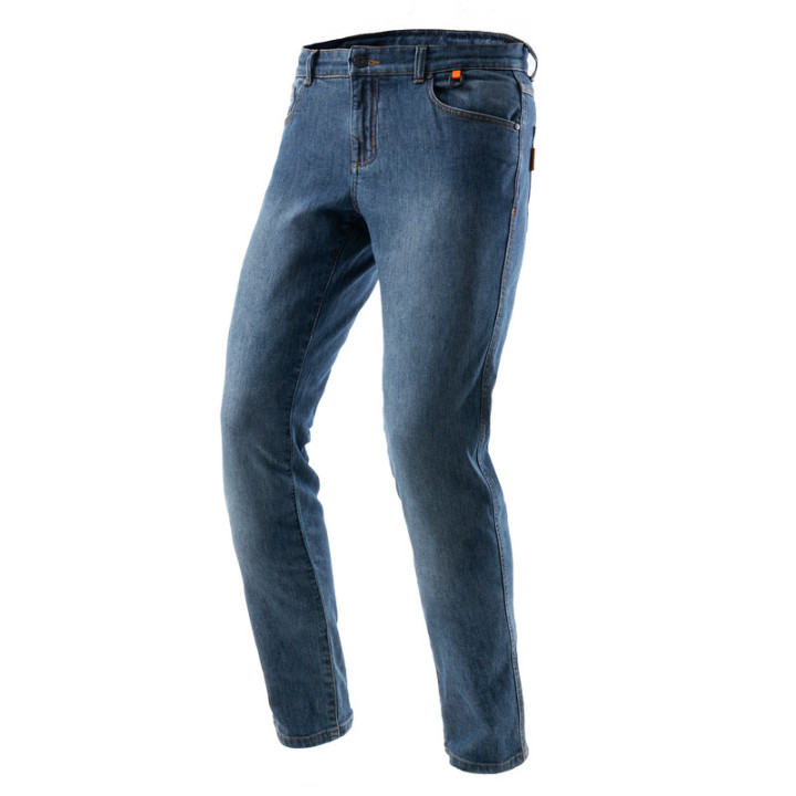 JEANSY MOTOCYKLOWE REBELHORN BRONCO WASHED BLUE MONOLAYER