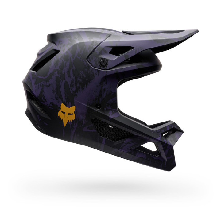 KASK ROWEROWY JUNIOR FOX RAMPAGE IMG PRINT PLUM YS