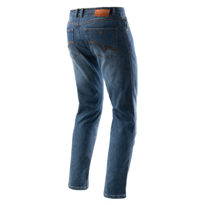 JEANSY MOTOCYKLOWE REBELHORN BRONCO WASHED BLUE MONOLAYER