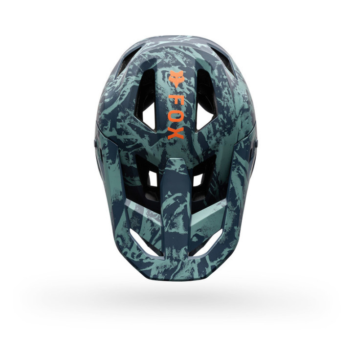 KASK ROWEROWY JUNIOR FOX RAMPAGE IMG PRINT ARCTIC BLUE YS
