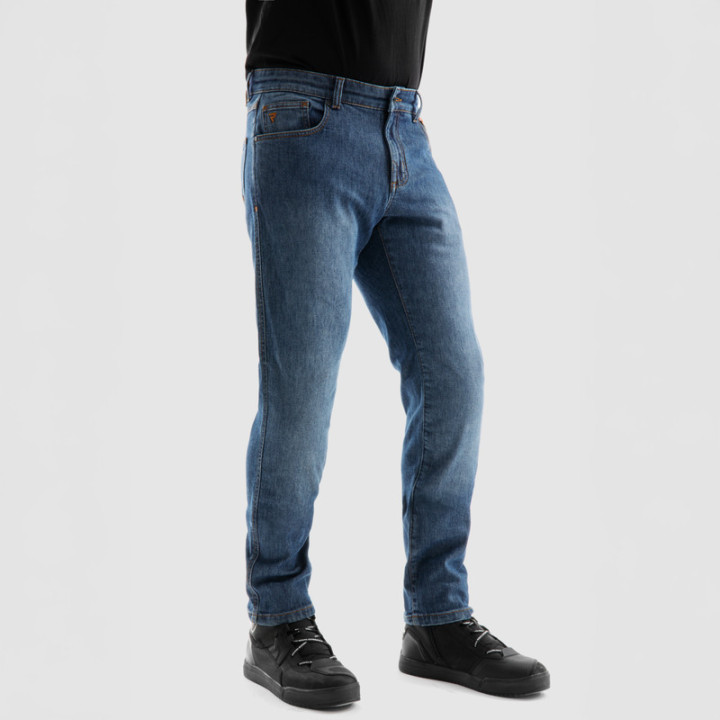 JEANSY MOTOCYKLOWE REBELHORN BRONCO WASHED BLUE MONOLAYER