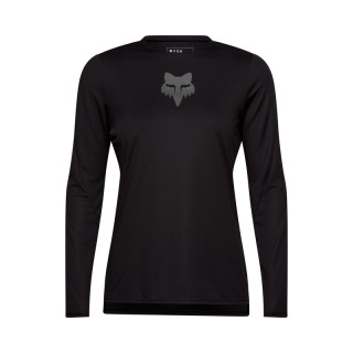 KOSZULKA ROWEROWA Z DŁUGIM RĘKAWEM DAMSKA FOX RANGER HEAD BLACK