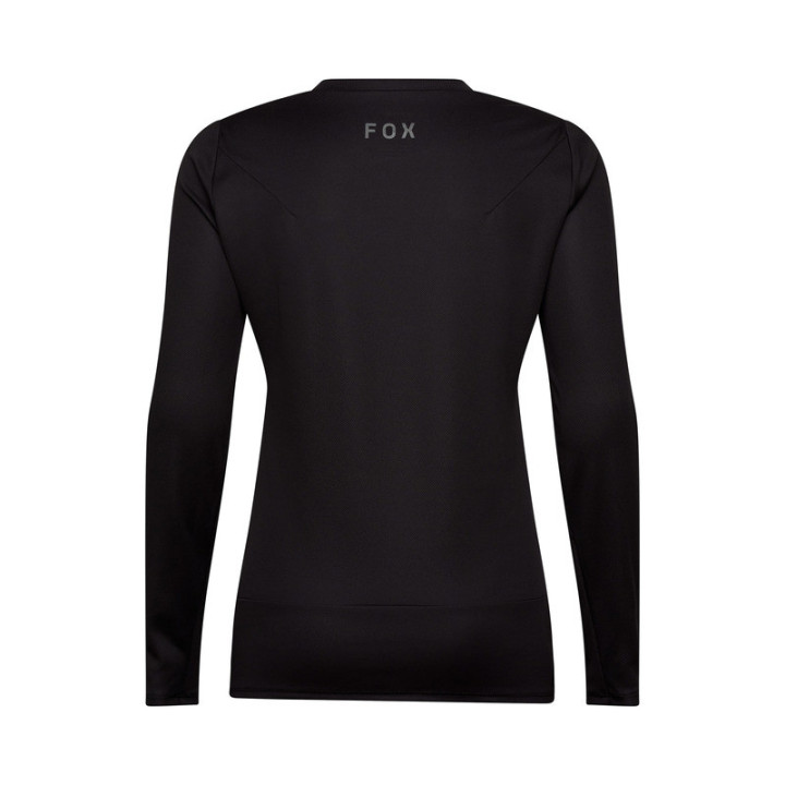 KOSZULKA ROWEROWA Z DŁUGIM RĘKAWEM DAMSKA FOX RANGER HEAD BLACK