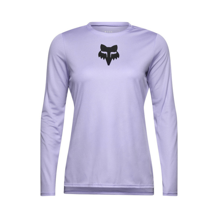 KOSZULKA ROWEROWA Z DŁUGIM RĘKAWEM DAMSKA FOX RANGER HEAD LILAC XL