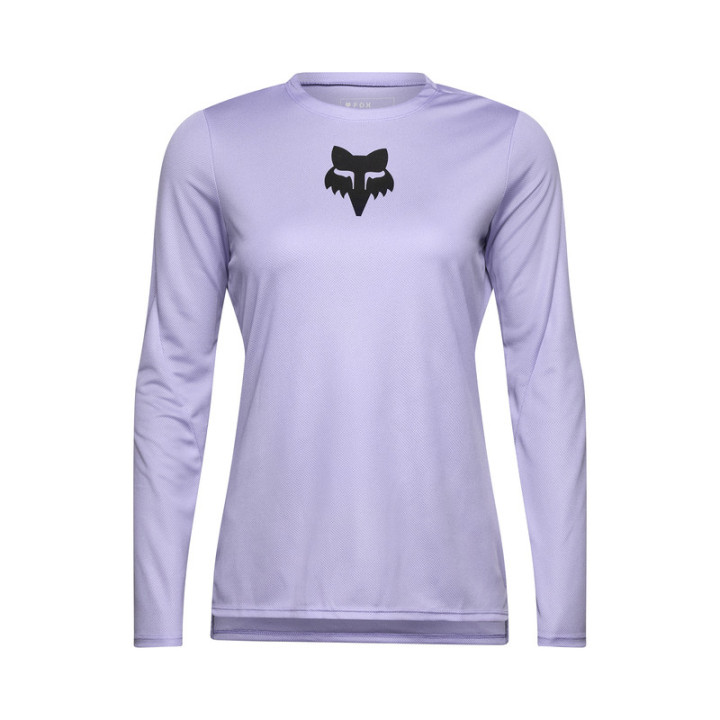 KOSZULKA ROWEROWA Z DŁUGIM RĘKAWEM DAMSKA FOX RANGER HEAD LILAC XL